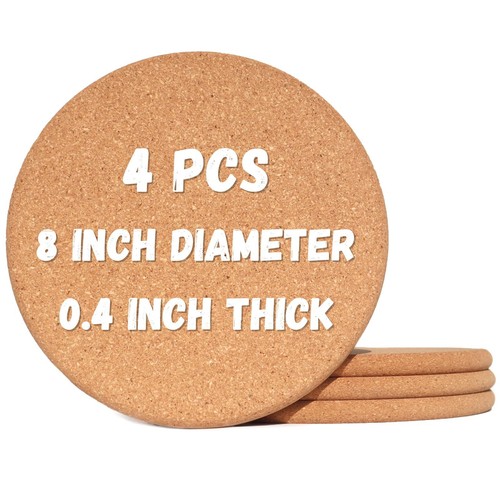 Cork round trivets inches - cork,