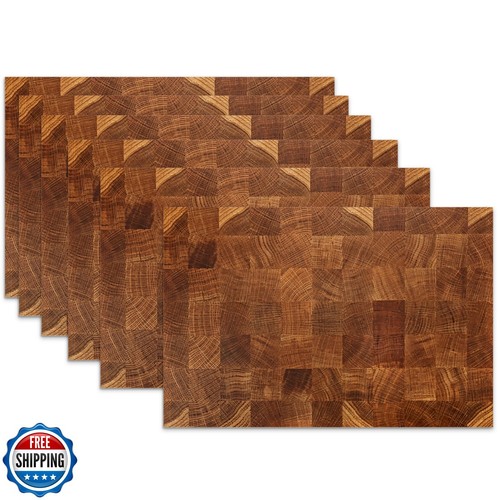 Placemats set retro wood - placemats, 6,retro
