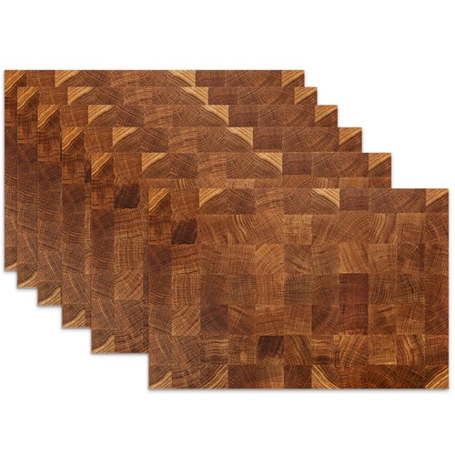 Placemats set retro wood - set, 6,retro