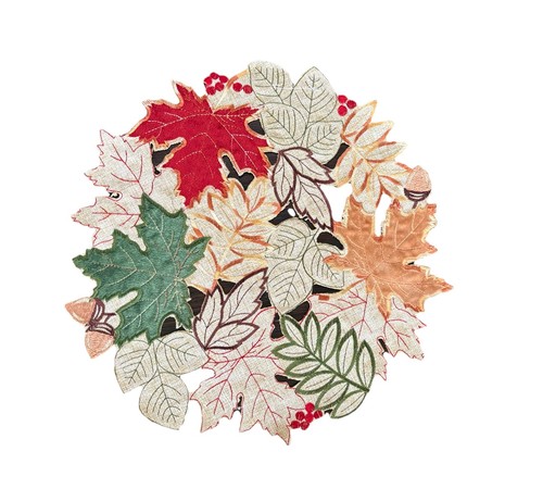 Vintage fall leaf - 4, placemat