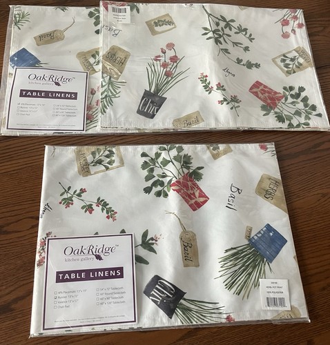 Oak ridge table linens - table,
