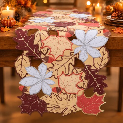 Fall table runner - fall,