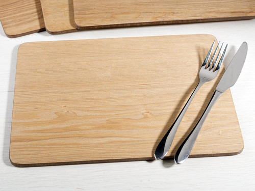 Oak veneer placemats - placemats, –