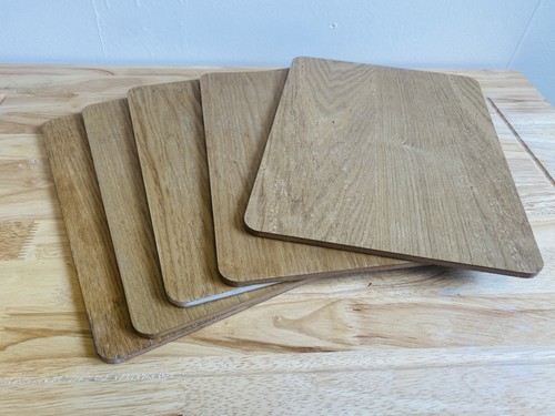 Oak veneer placemats set - veneer, 5